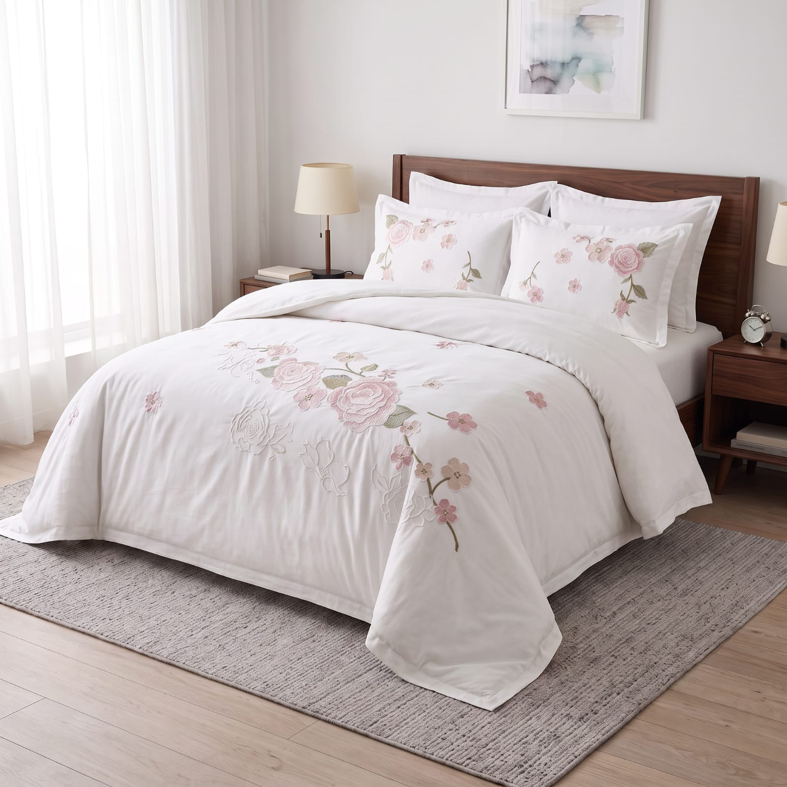 Embroidered Duvet Set