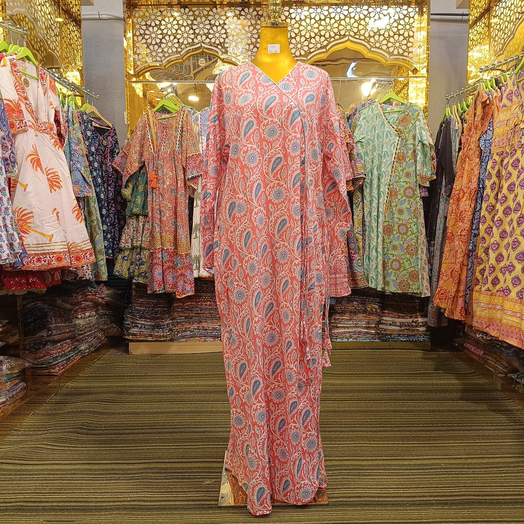 L-XL Qifa Cotton Dress Jalabiya 57" Long TN66