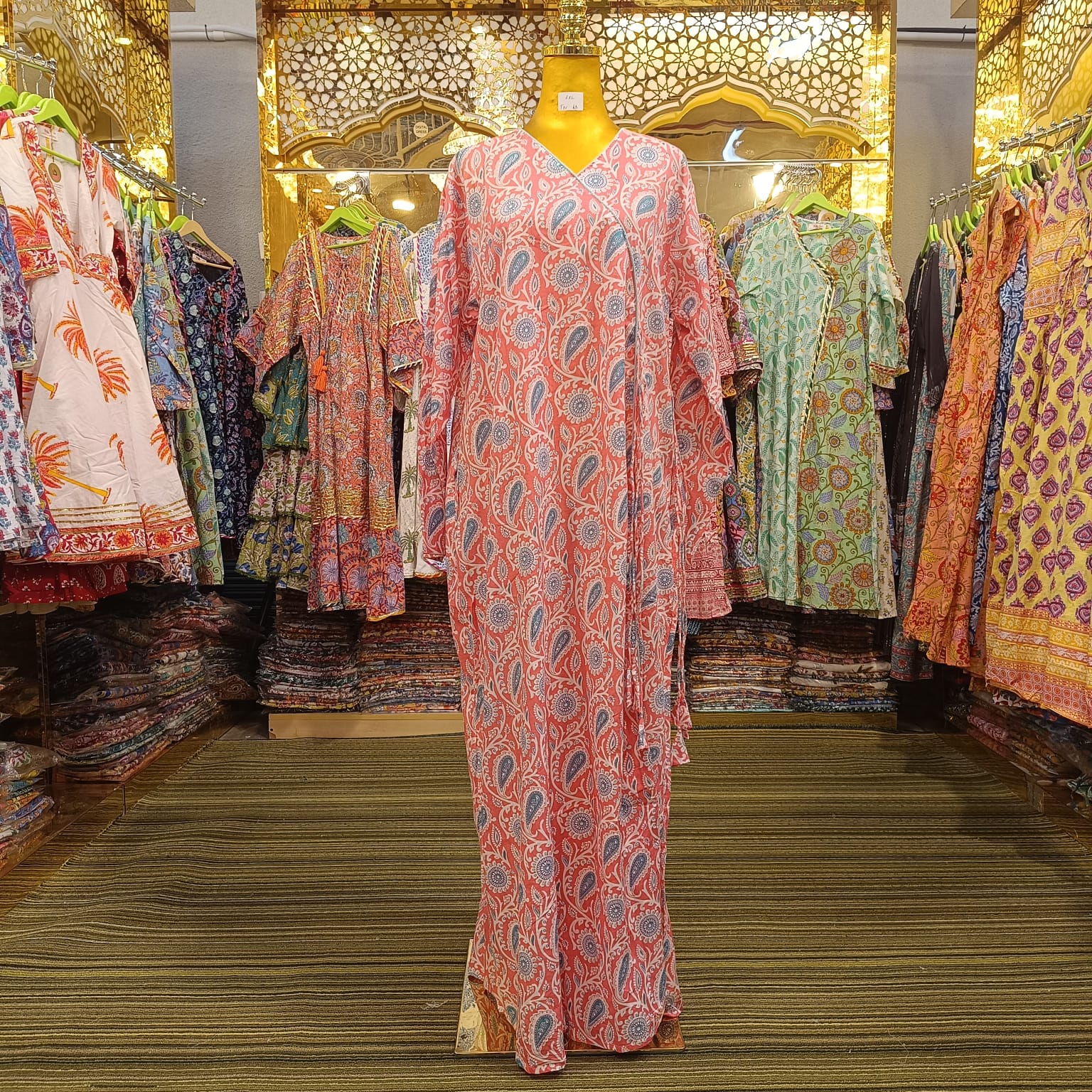 L-XL Qifa Cotton Dress Jalabiya 57" Long TN66