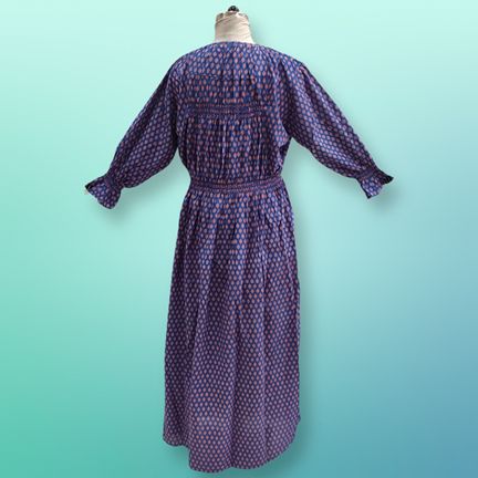 Free Size Fazlin Printed Cotton Dress 57" Long Jalabiya