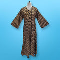 S/M Tulip Printed Rayon Dress 57" Long Jalabiya