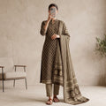 Premium Stitched Cotton Suit With Sheila 1501