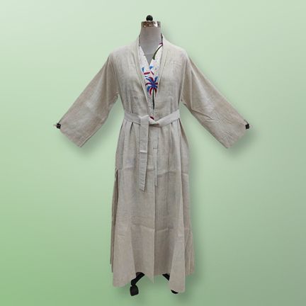 S/M Linen Abaya & Cotton Inner Set length 57” Long