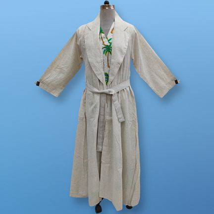 S/M Linen Abaya & Cotton Inner Set length 57” Long