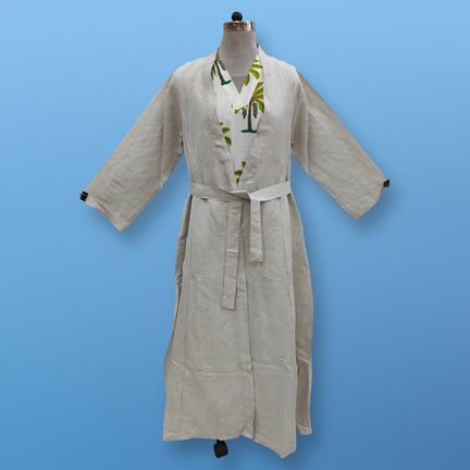 L/XL Linen Abaya & Cotton Inner Set length 57” Long