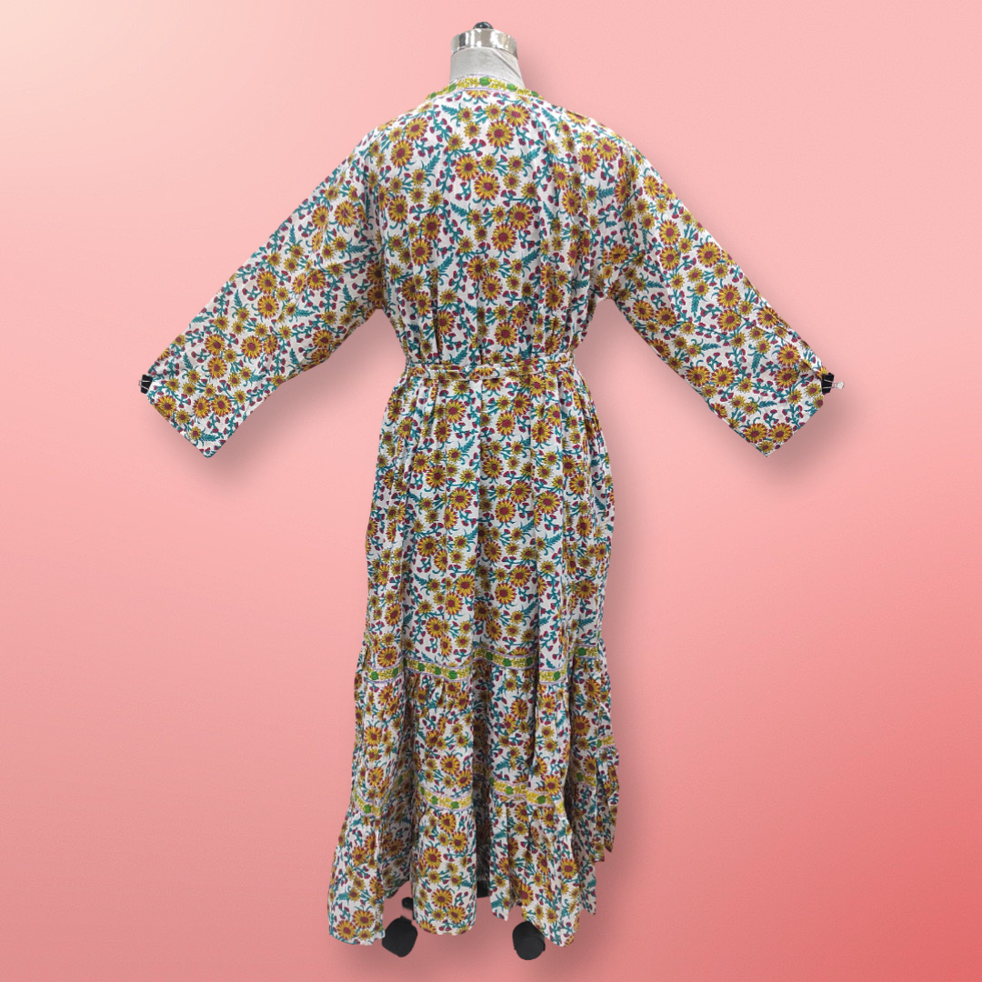 2XL/3XL Cotton Abaya & Inner Set length 57” Long