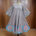 L/XL Meher Printed Cotton Dress 57" Long Jalabiya