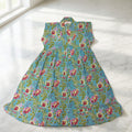 1-2 Year Amani Printed Cotton Girls Dress 26'' Short Sleeves Jalabiya