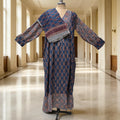 2XL-3XL Yamana With Sheila Printed Cotton Dress 57" Long Jalabiya
