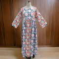 S/M Heba Printed Cotton Dress 57" Long Jalabiya