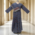 S/M Bustan Printed Cotton Dress 57" Long Jalabiya
