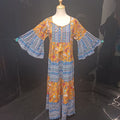 X/XS Gaby Printed Cotton Dress 54" Long Jalabiya