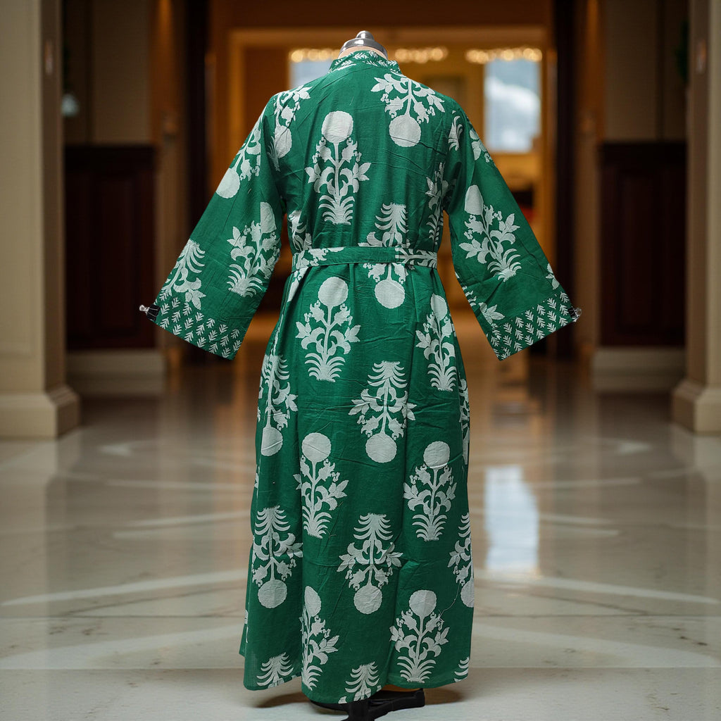 L/XL Abaya With Sheila Inner Set Cotton length 57” Long