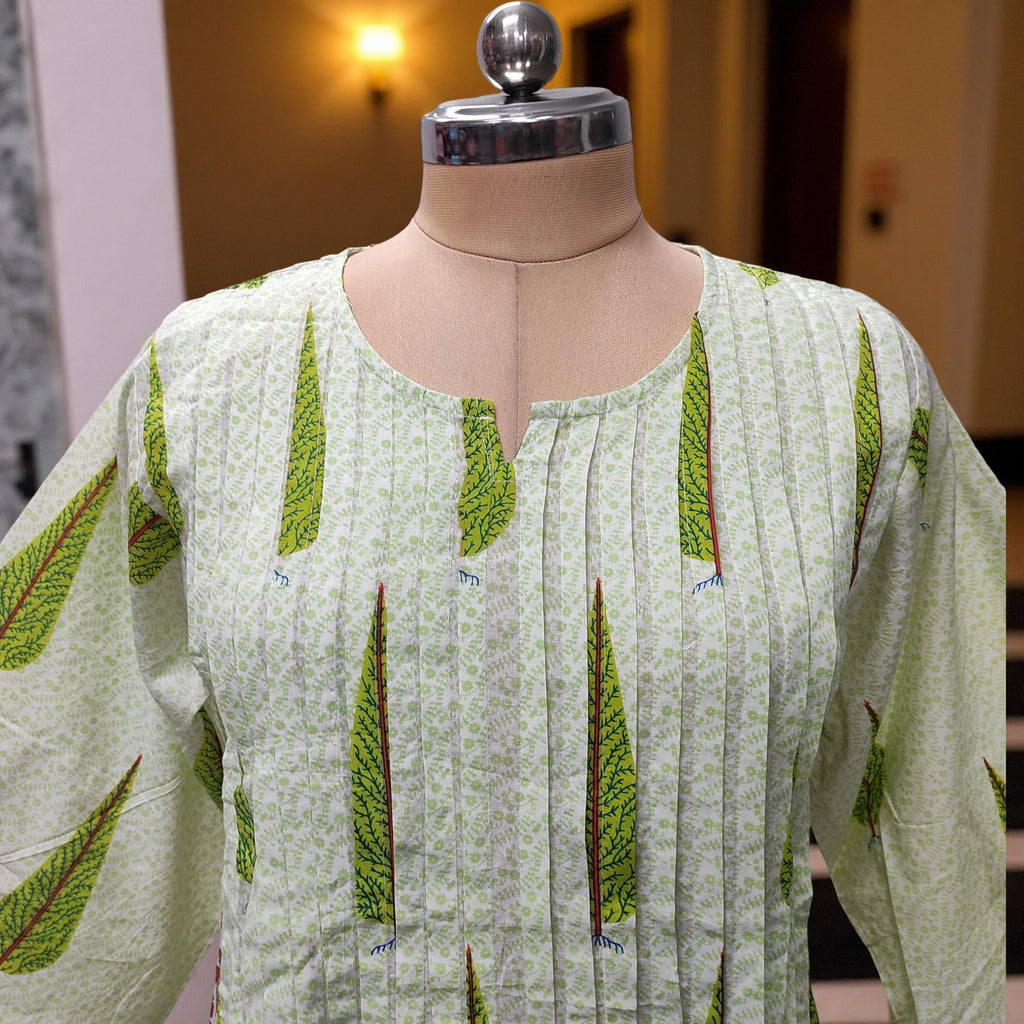 S/M Aaron Printed Cotton Dress 57" Long Jalabiya With Sheila