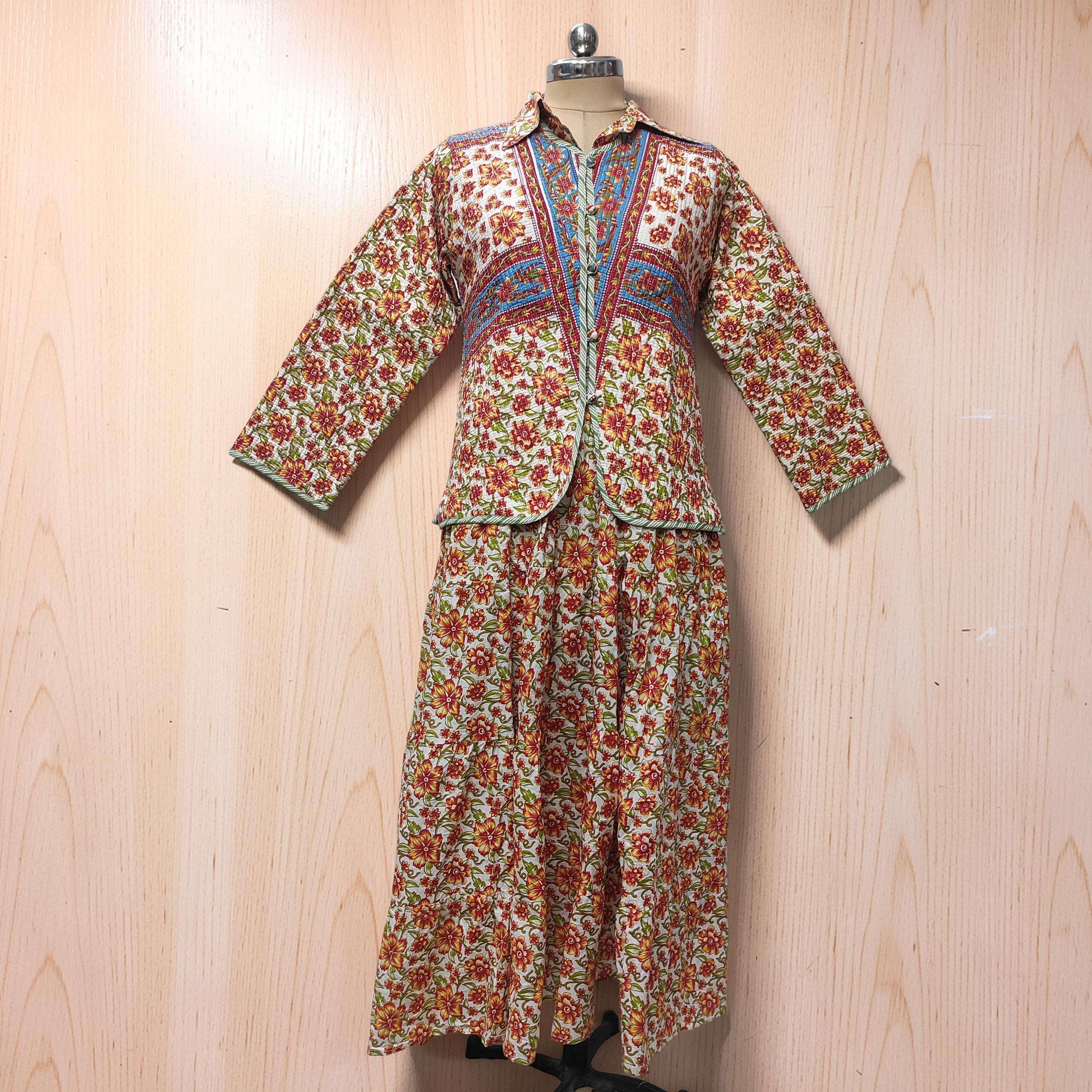 S/M Cotton Jacket & Jalabiya Set With Sheila length 56” Long