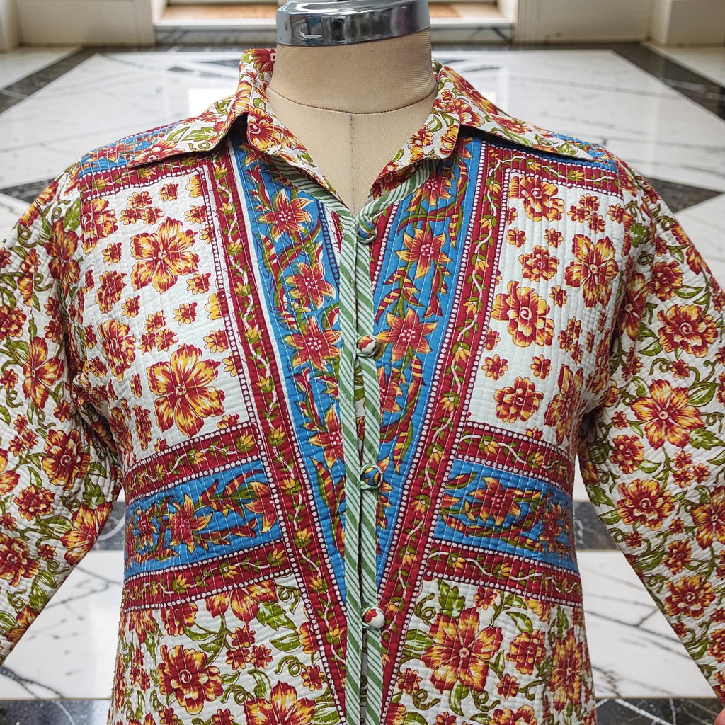L-XL Cotton Jacket & Jalabiya Set With Sheila length 56” Long