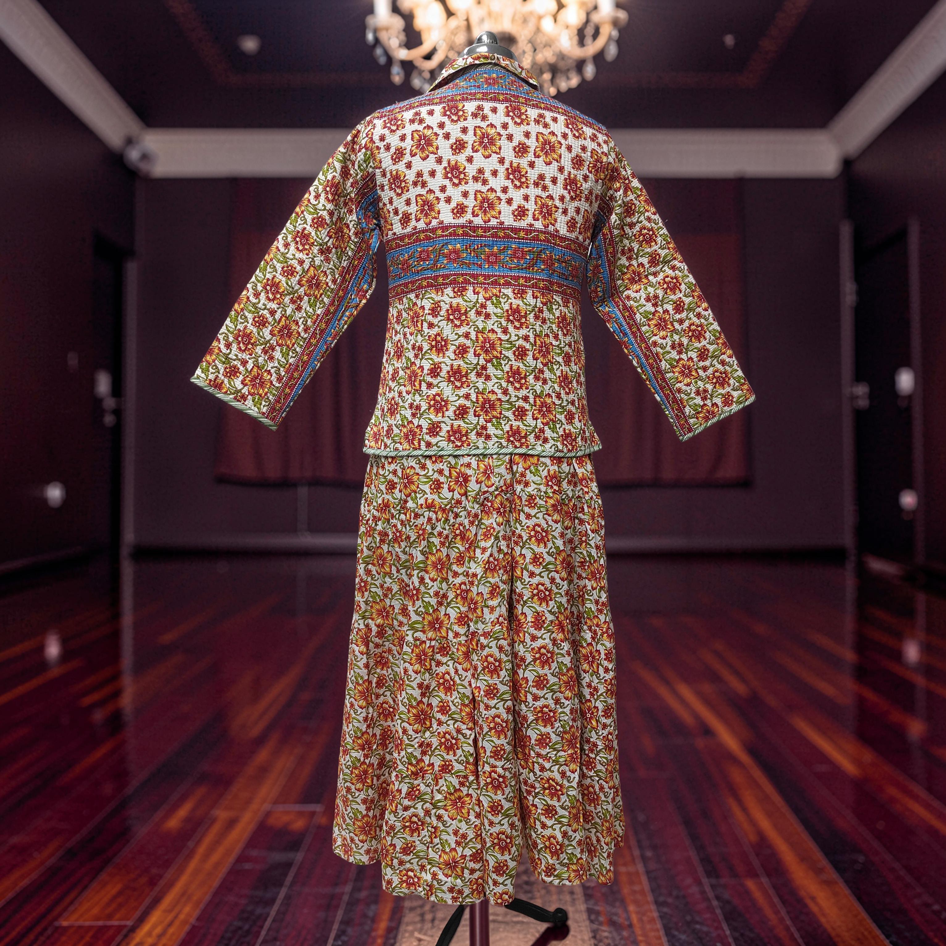 XS/S Cotton Jacket & Jalabiya Set With Sheila length 54” Long