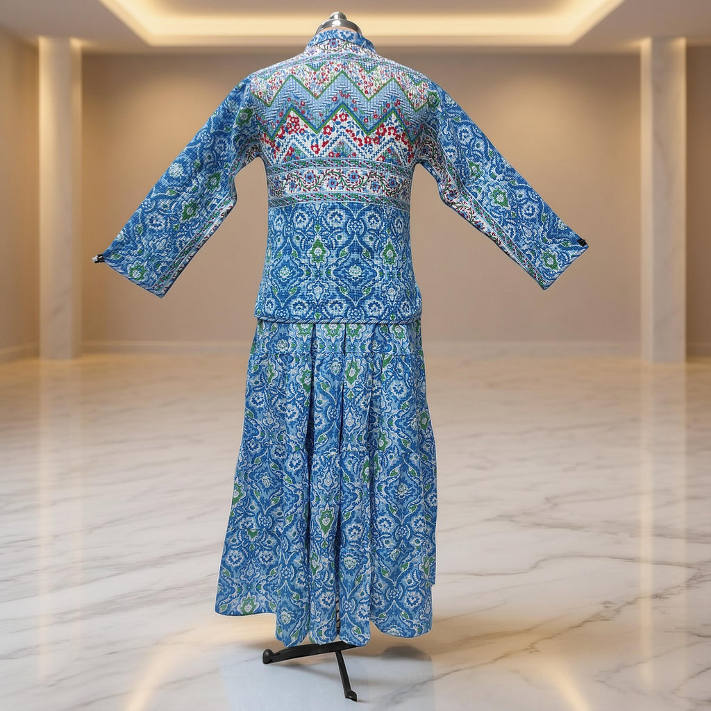 XS/S Cotton Jacket & Jalabiya Set With Sheila length 54” Long