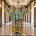 10-11 Year Rahima Printed Cotton Dress 46" Long Jalabiya
