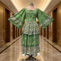 2XL/3XL Rahima Printed Cotton Dress 57" Long Jalabiya