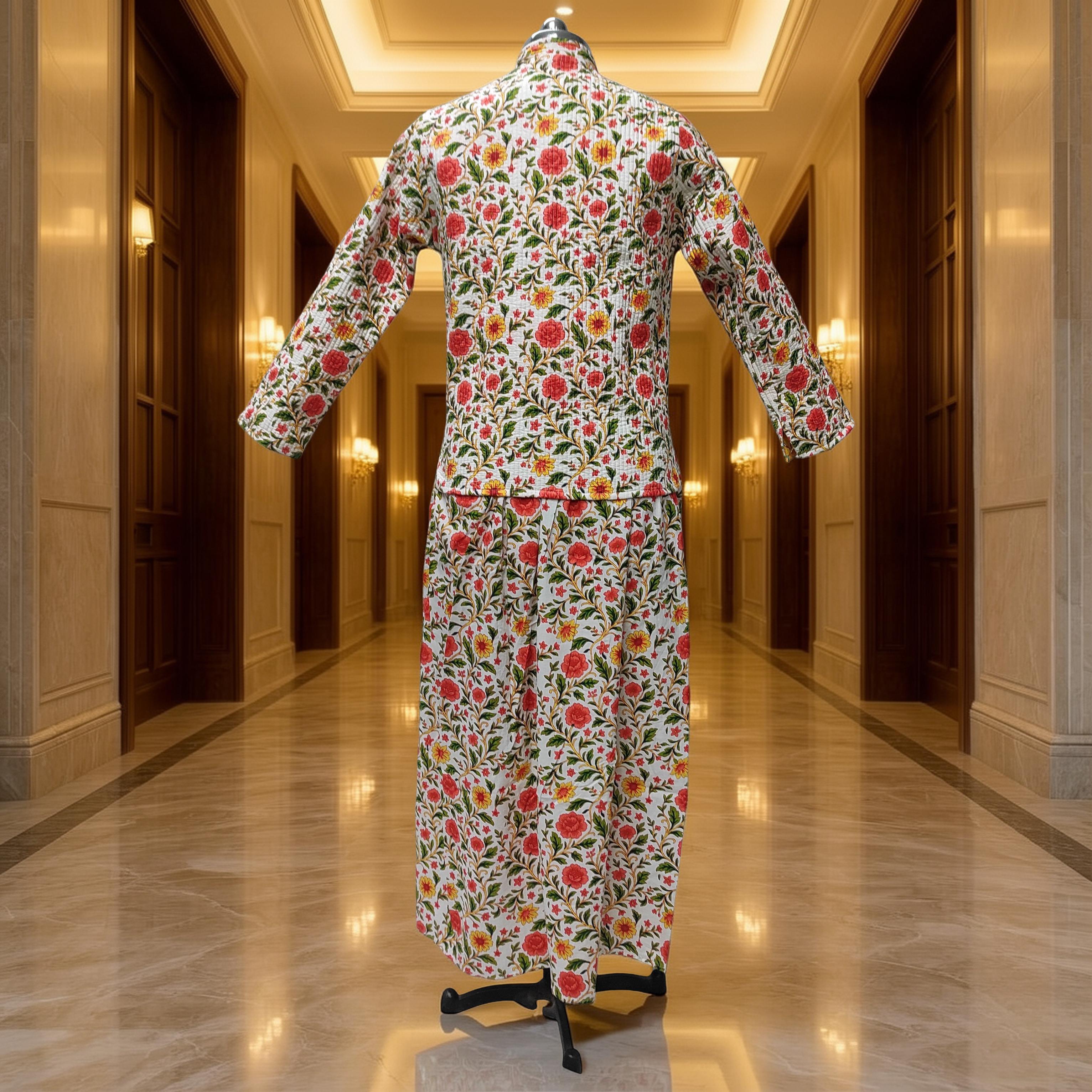 L/XL Cotton Jacket & Jalabiya Set length 57” Long
