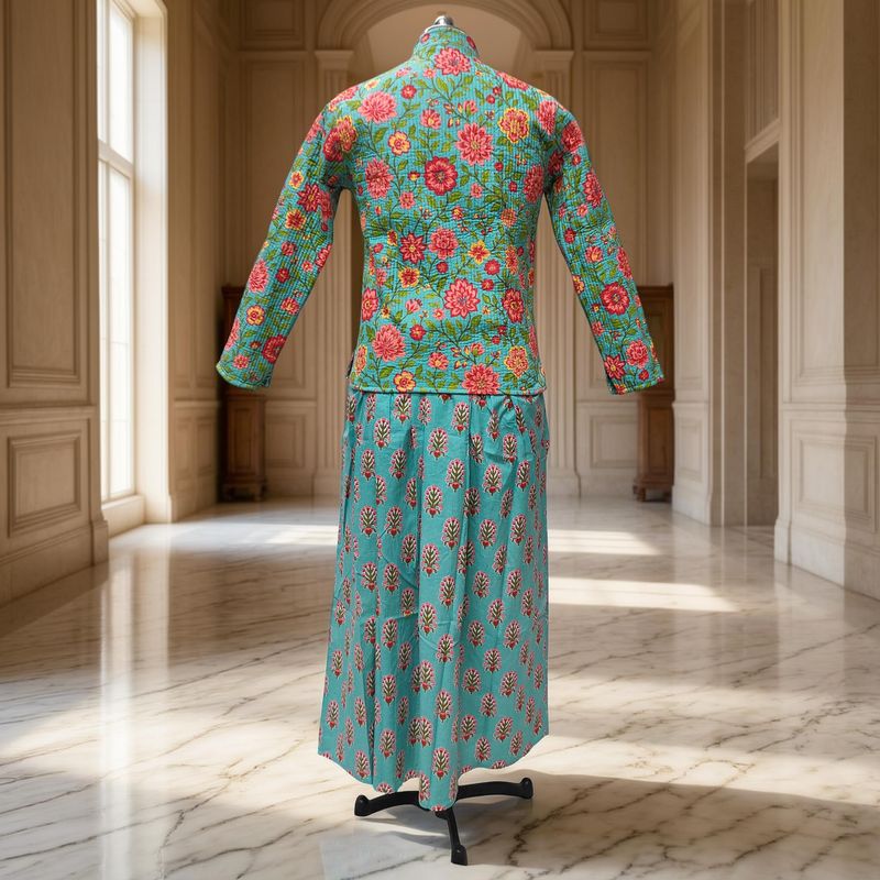 S/M Cotton Jacket & Jalabiya Set length 57” Long
