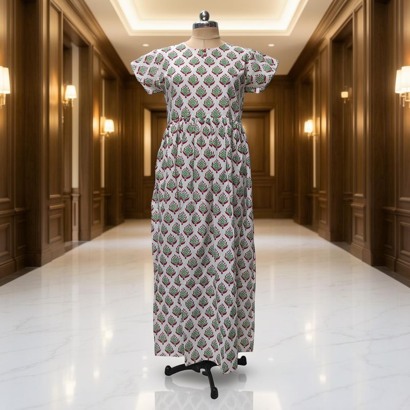 XS-S Hira Cotton Jacket & Jalabiya Set With Sheila length 54” Long
