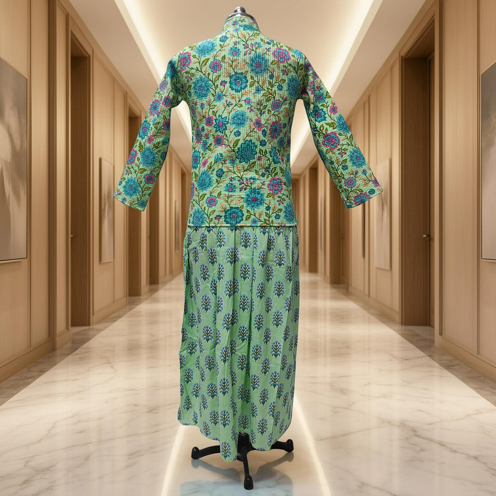 L/XL Cotton Jacket & Jalabiya Set length 57” Long