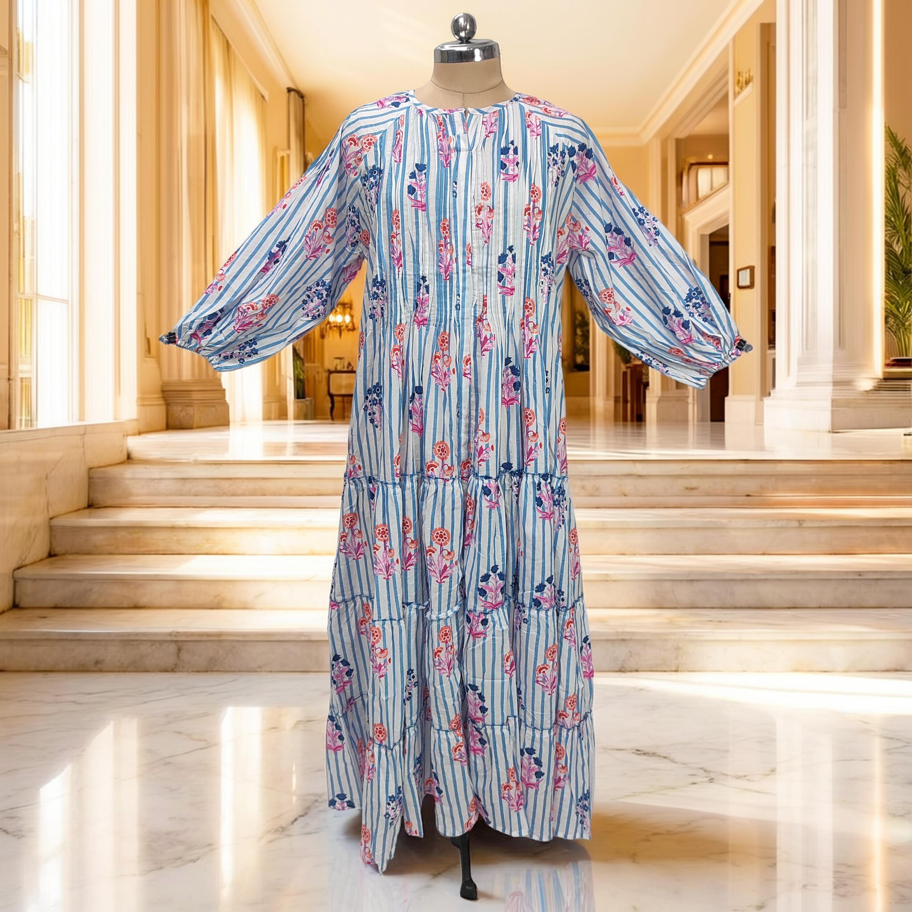 S-M Fawz Cotton Dress Jalabiya 57" Long 25166-1322 JP