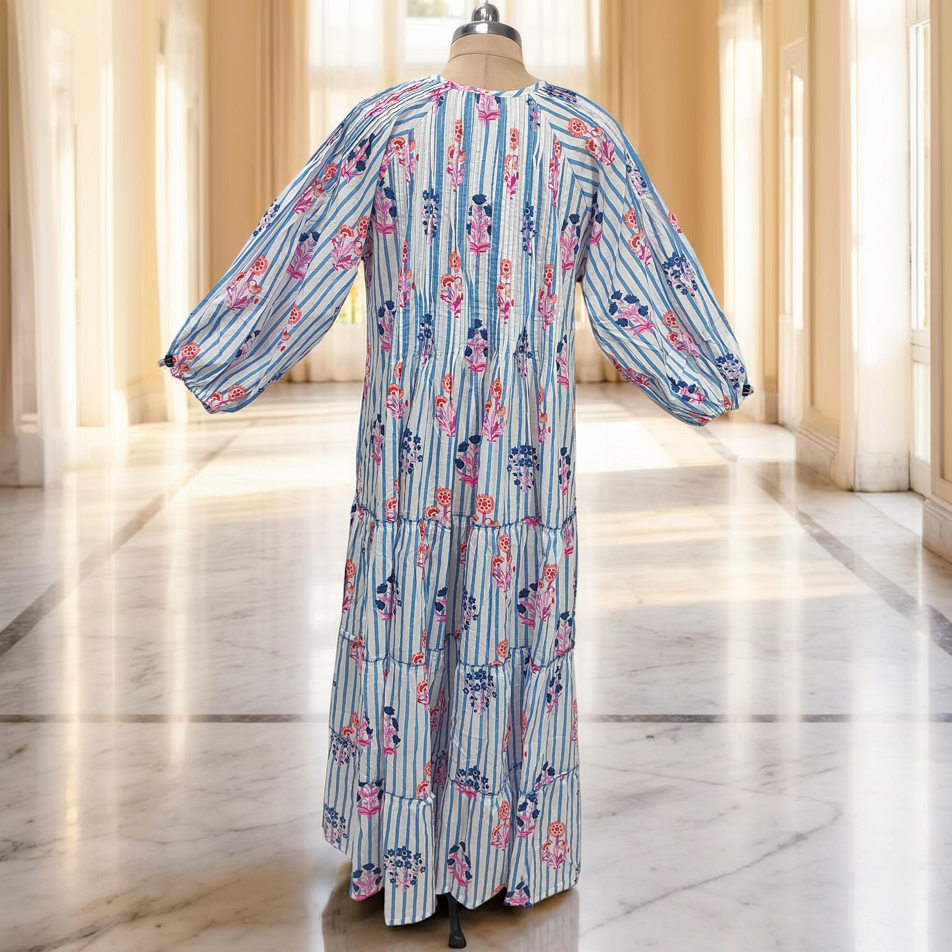 S-M Fawz Cotton Dress Jalabiya 57" Long 25166-1322 JP