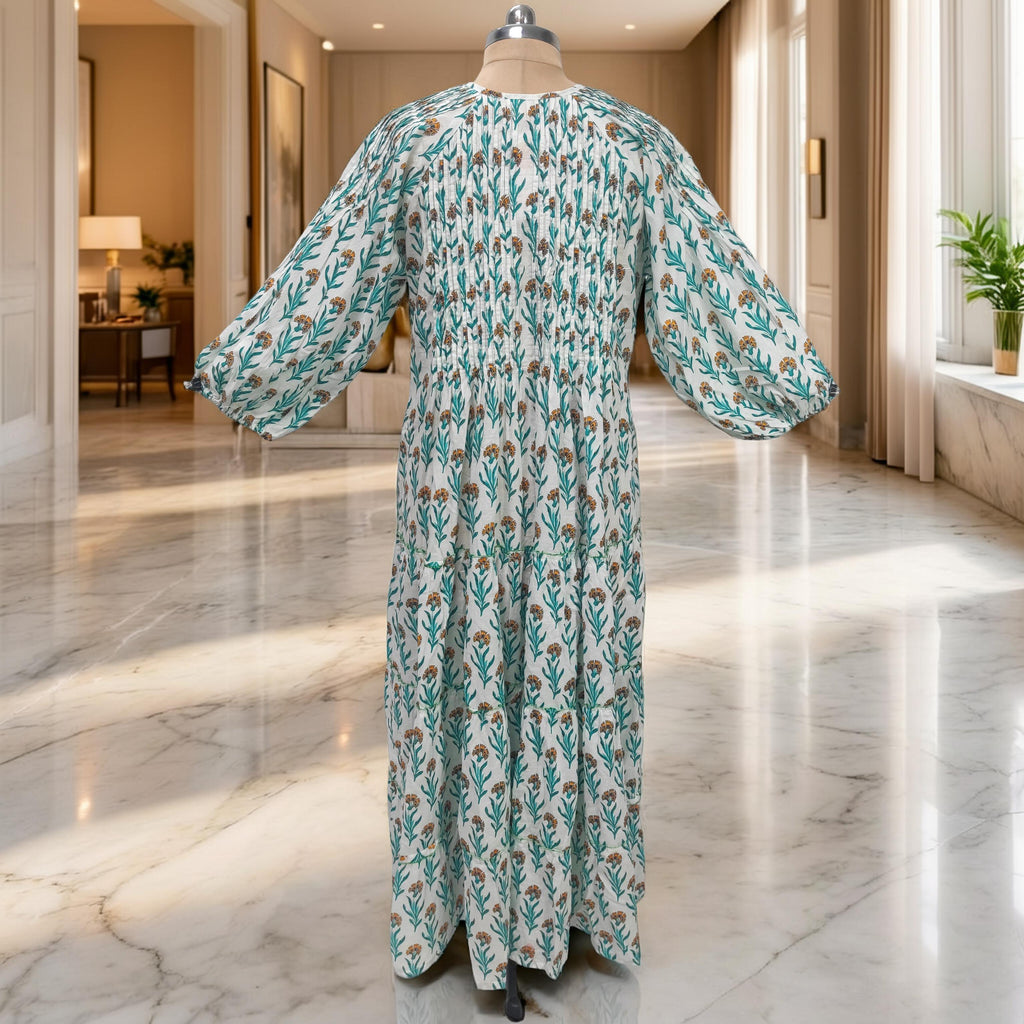 S-M Fawz Cotton Dress Jalabiya 57" Long 25168-1322 JP