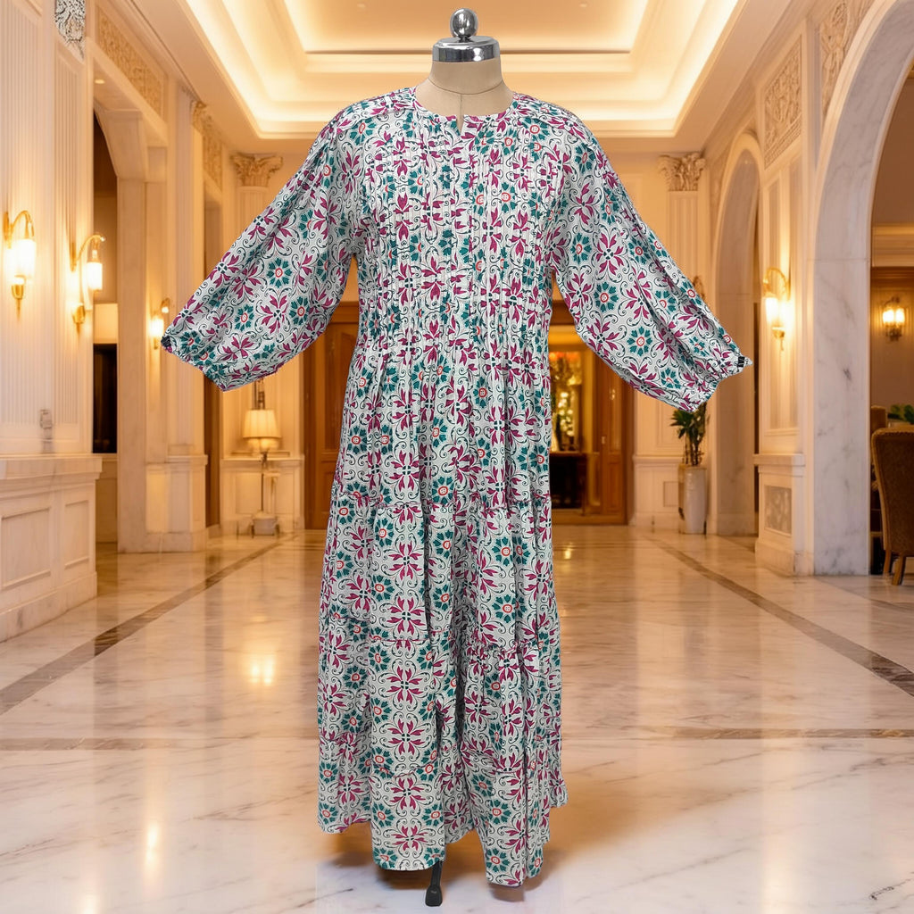 L-XL Fawz Cotton Dress Jalabiya 57" Long 25169 -1322 JP