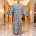 L-XL Fawz Cotton Dress Jalabiya 57" Long 25169 -1322 JP