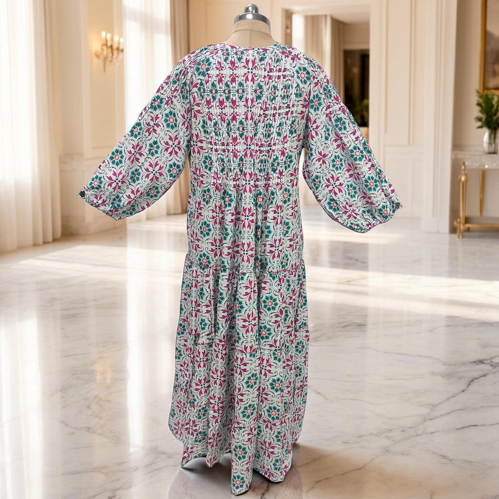 L-XL Fawz Cotton Dress Jalabiya 57" Long 25169 -1322 JP