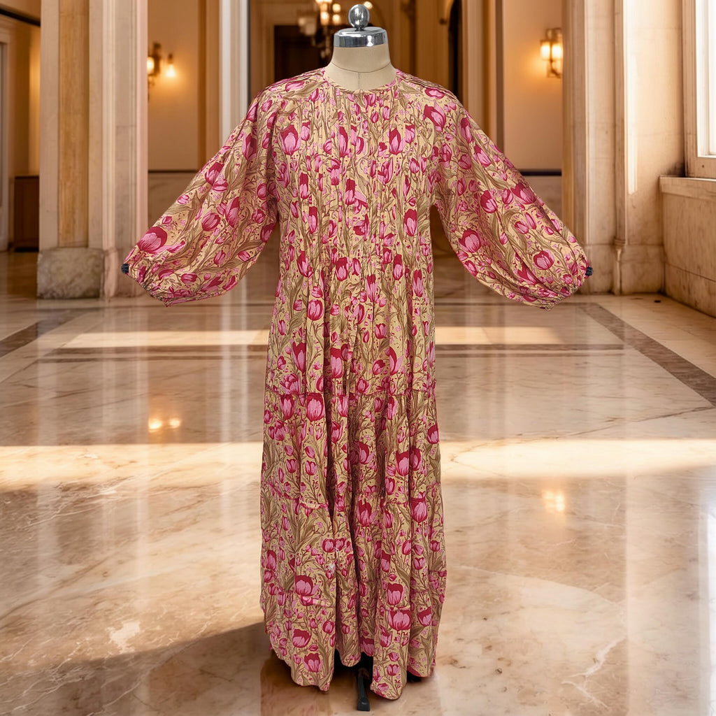 L-XL Fawz Cotton Dress Jalabiya 57" Long 25170-1322 JP