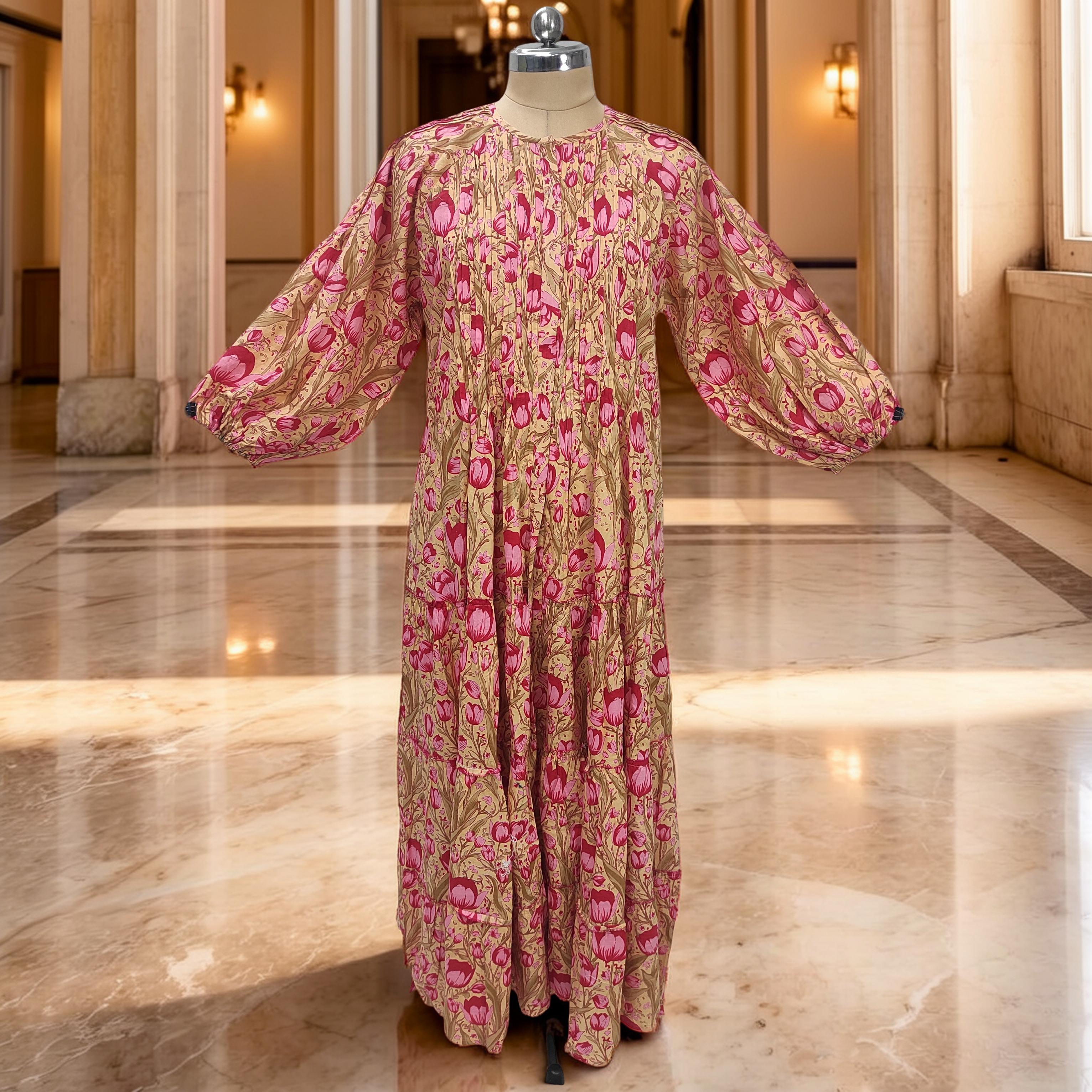 L-XL Fawz Cotton Dress Jalabiya 57" Long 25170-1322 JP