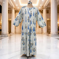 2XL-3XL Fawz Cotton Dress Jalabiya 57" Long 25171-1322 JP