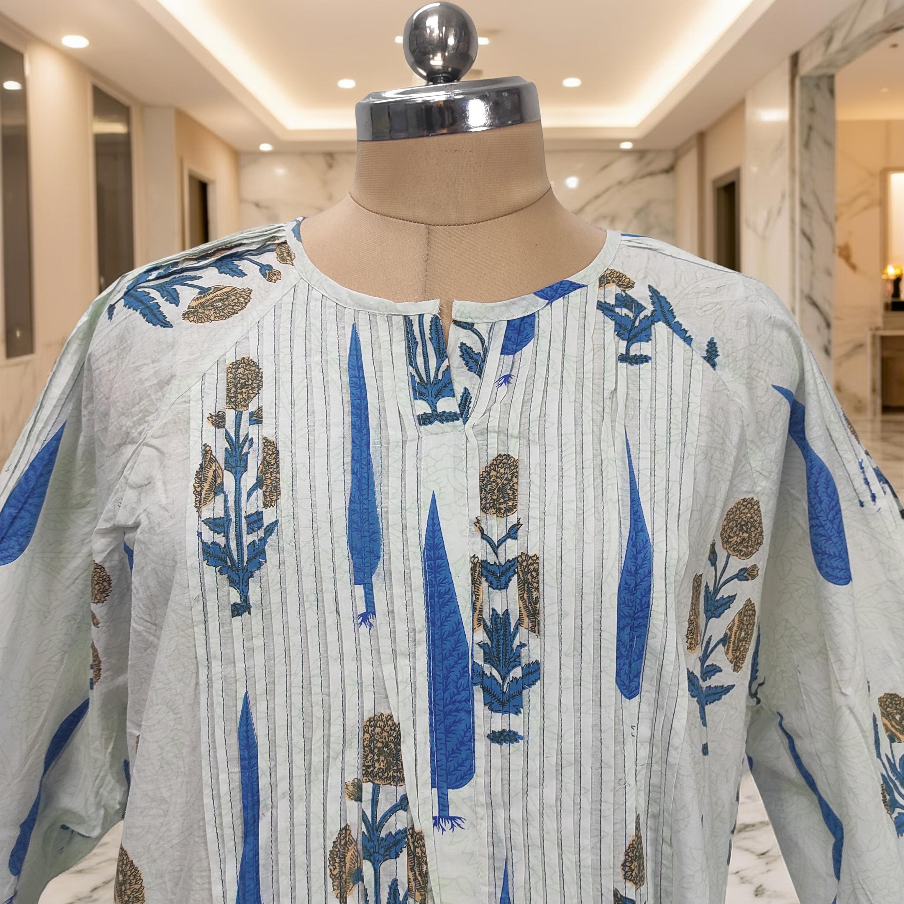 2XL-3XL Fawz Cotton Dress Jalabiya 57" Long 25171-1322 JP