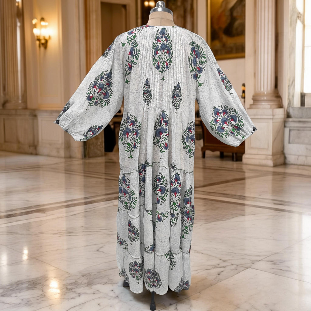 2XL-3XL Fawz Cotton Dress Jalabiya 57" Long 25172-1322 JP