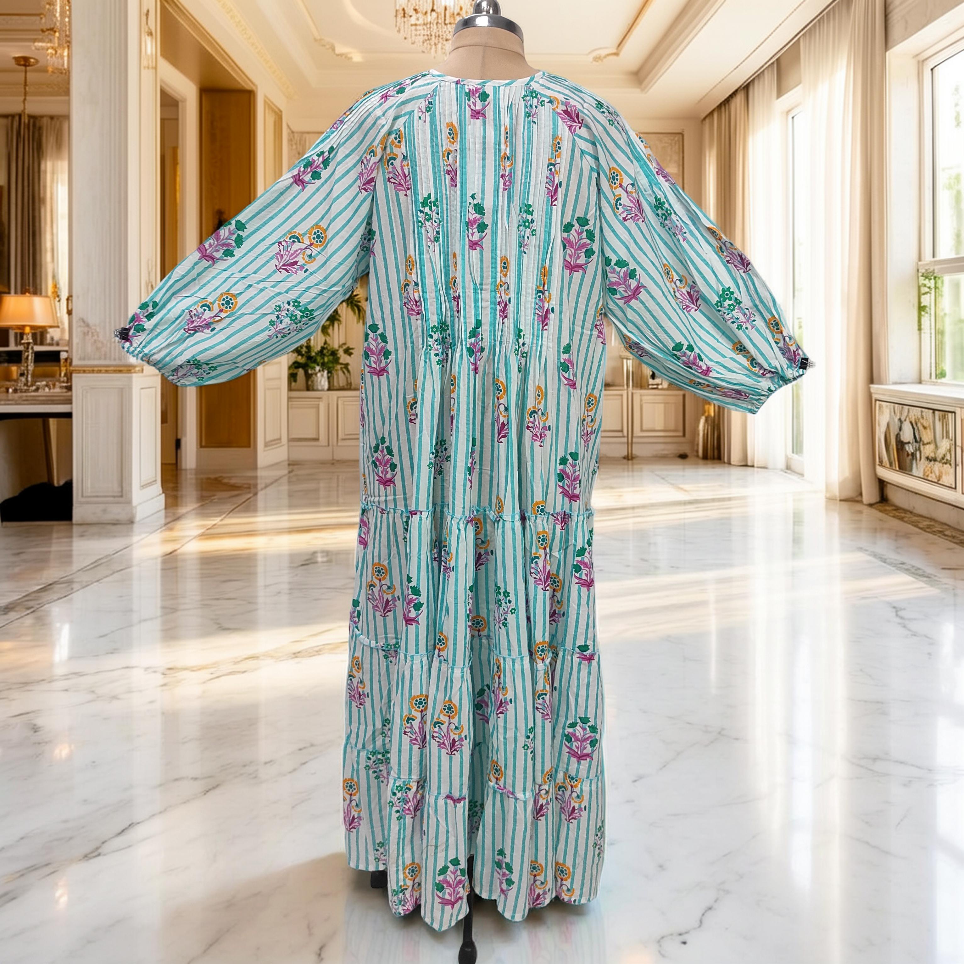 2XL-3XL Fawz Cotton Dress Jalabiya 57" Long 25173-1322 JP