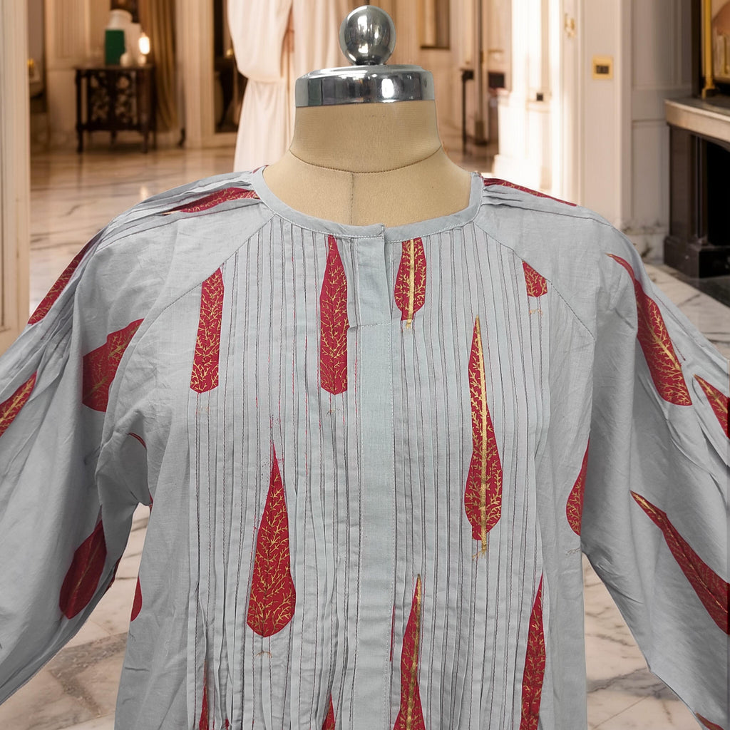2XL-3XL Fawz Cotton Dress Jalabiya 57" Long 25174-1322 JP