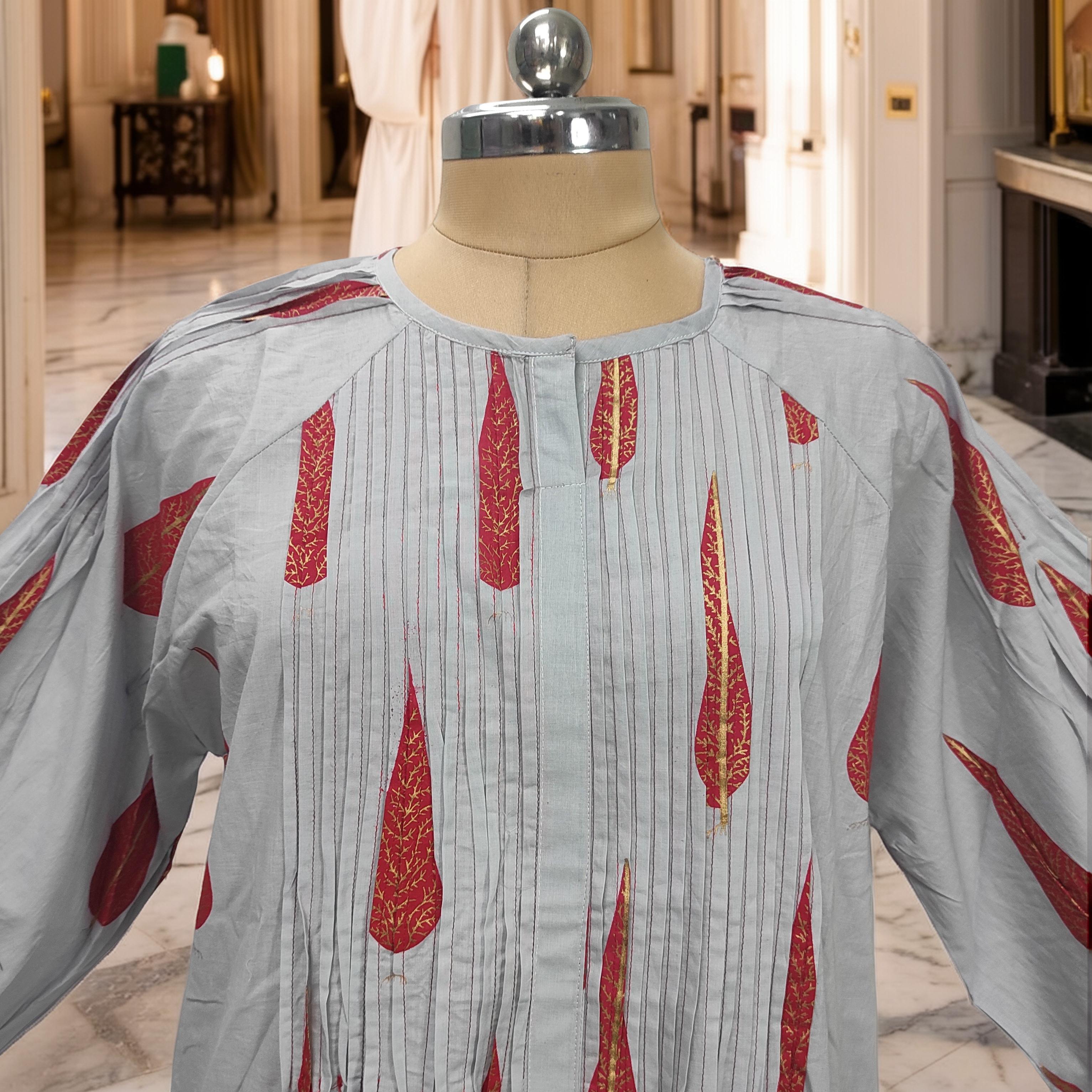 2XL-3XL Fawz Cotton Dress Jalabiya 57" Long 25174-1322 JP