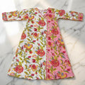 1-2 Year Lupiness Printed Cotton Girls Dress 24" Long Jalabiya 25182-1323 JP