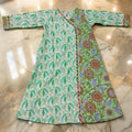 4-5 Year Lupiness Printed Cotton Girls Dress 34" Long Jalabiya 25194-1323 JP