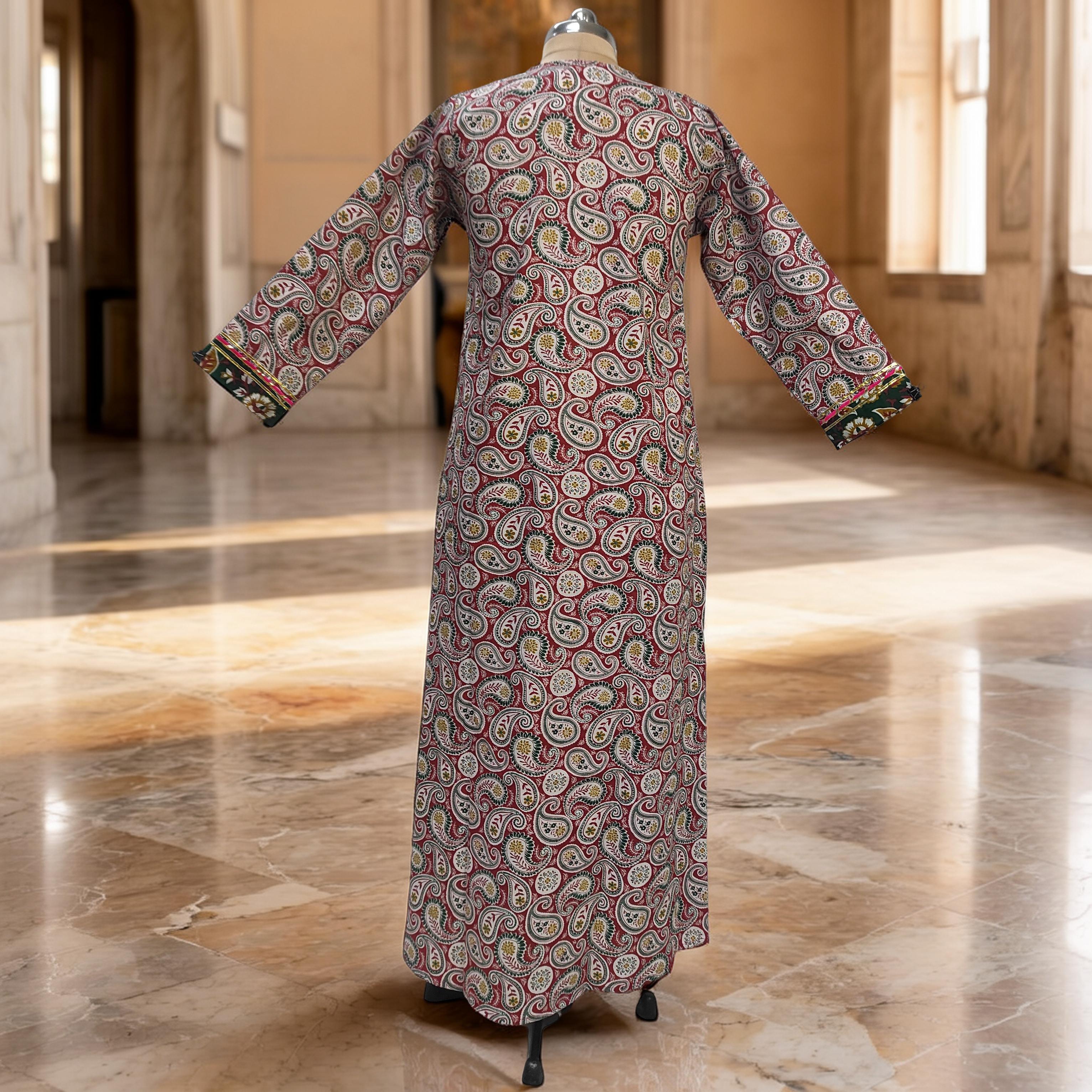 S-M Lupiness Cotton Dress Jalabiya 57" Long 25260-1324 JP
