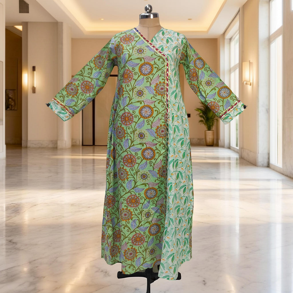 L-XL Lupiness Cotton Dress Jalabiya 57" Long 25267-1324 JP