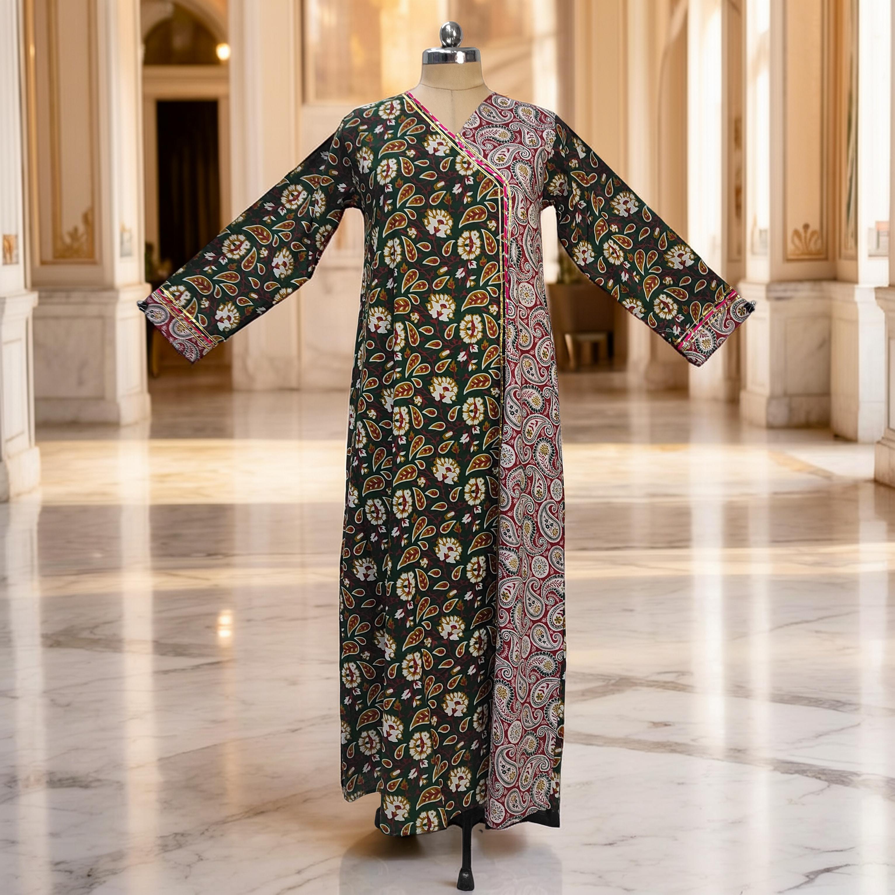 L-XL Lupiness Cotton Dress Jalabiya 57" Long 25271-1324 JP