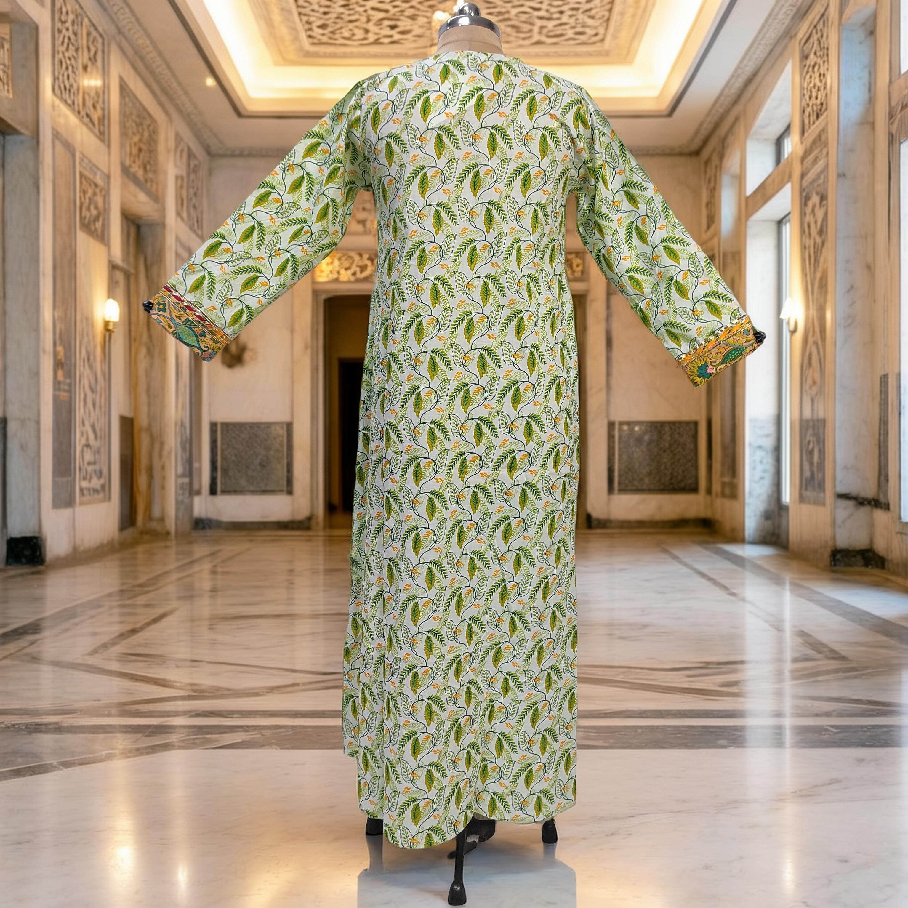 2XL-3XL Lupiness Cotton Dress Jalabiya 57" Long 25273-1324 JP