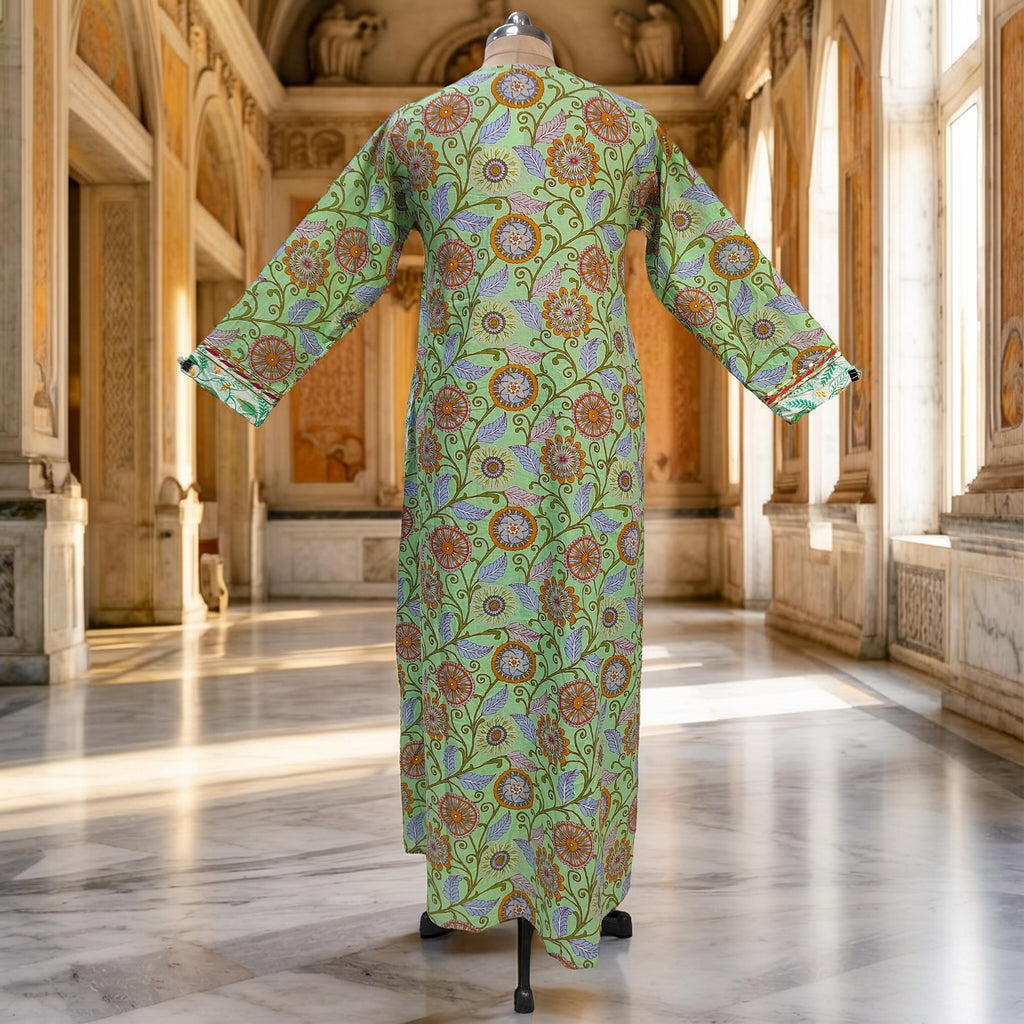 2XL-3XL Lupiness Cotton Dress Jalabiya 57" Long 25276-1324 JP
