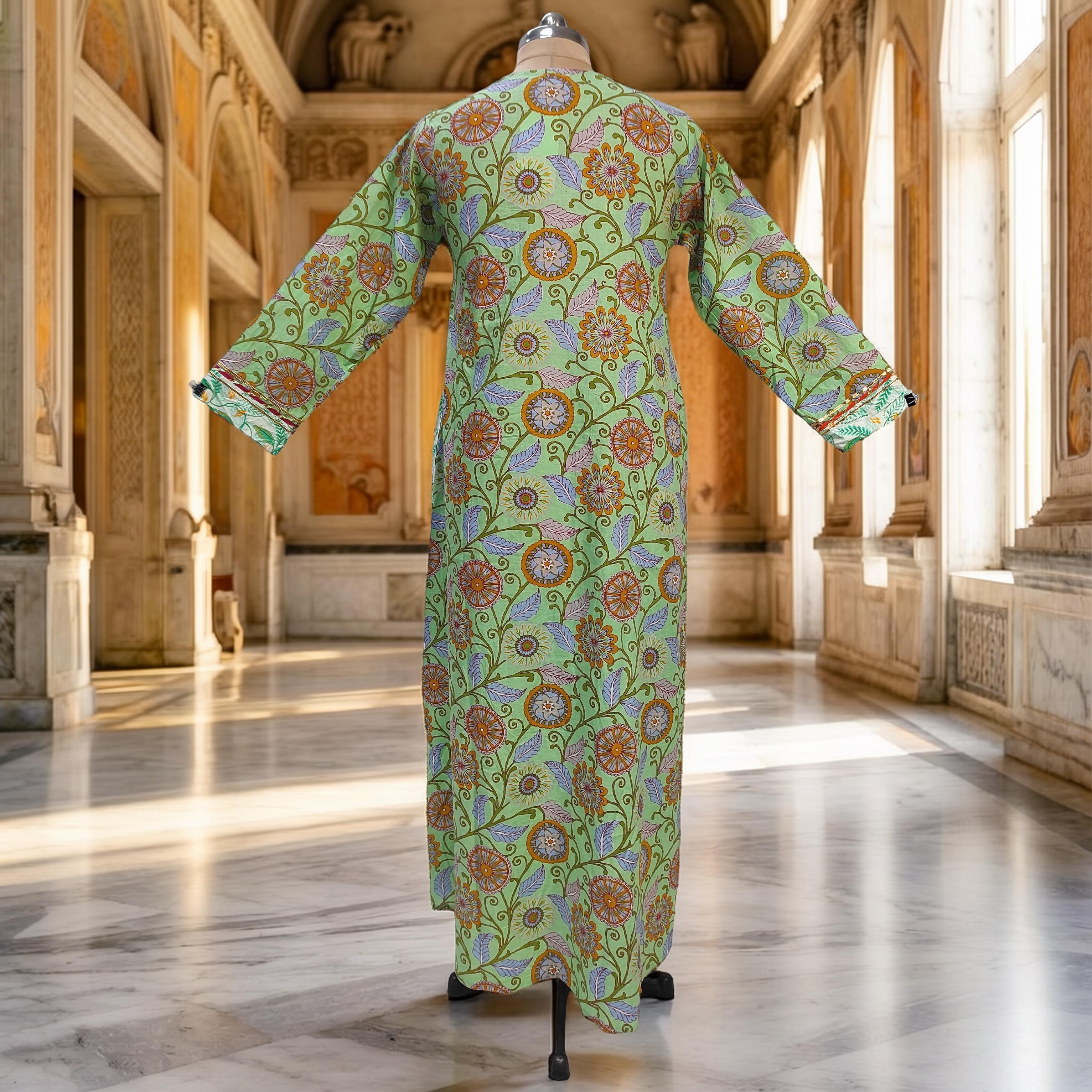 2XL-3XL Lupiness Cotton Dress Jalabiya 57" Long 25276-1324 JP